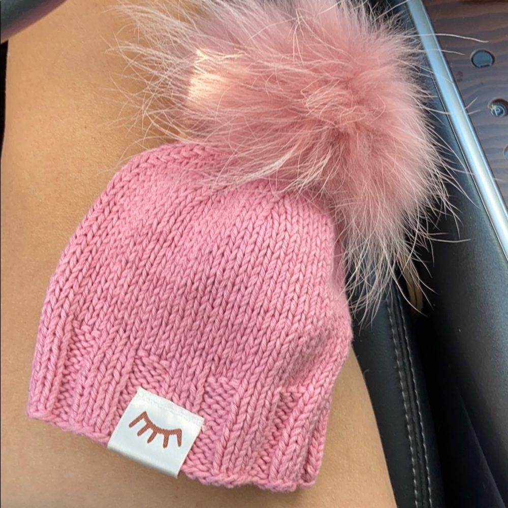 Pink winx and blinx Pom Pom hat